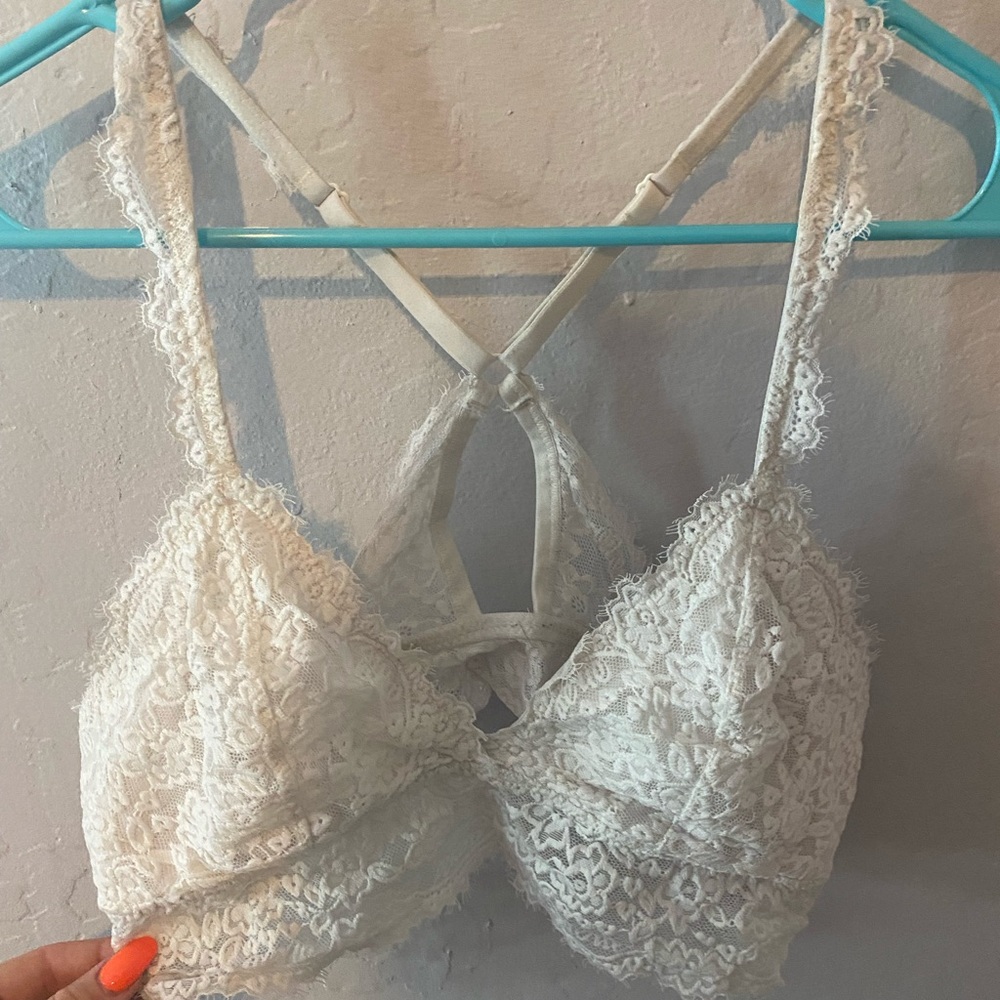 White lace Aerie bralette